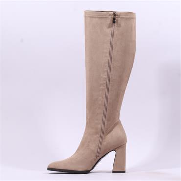 Pedro Anton Glasgow Knee High Heel Boot - Tobacco Suede